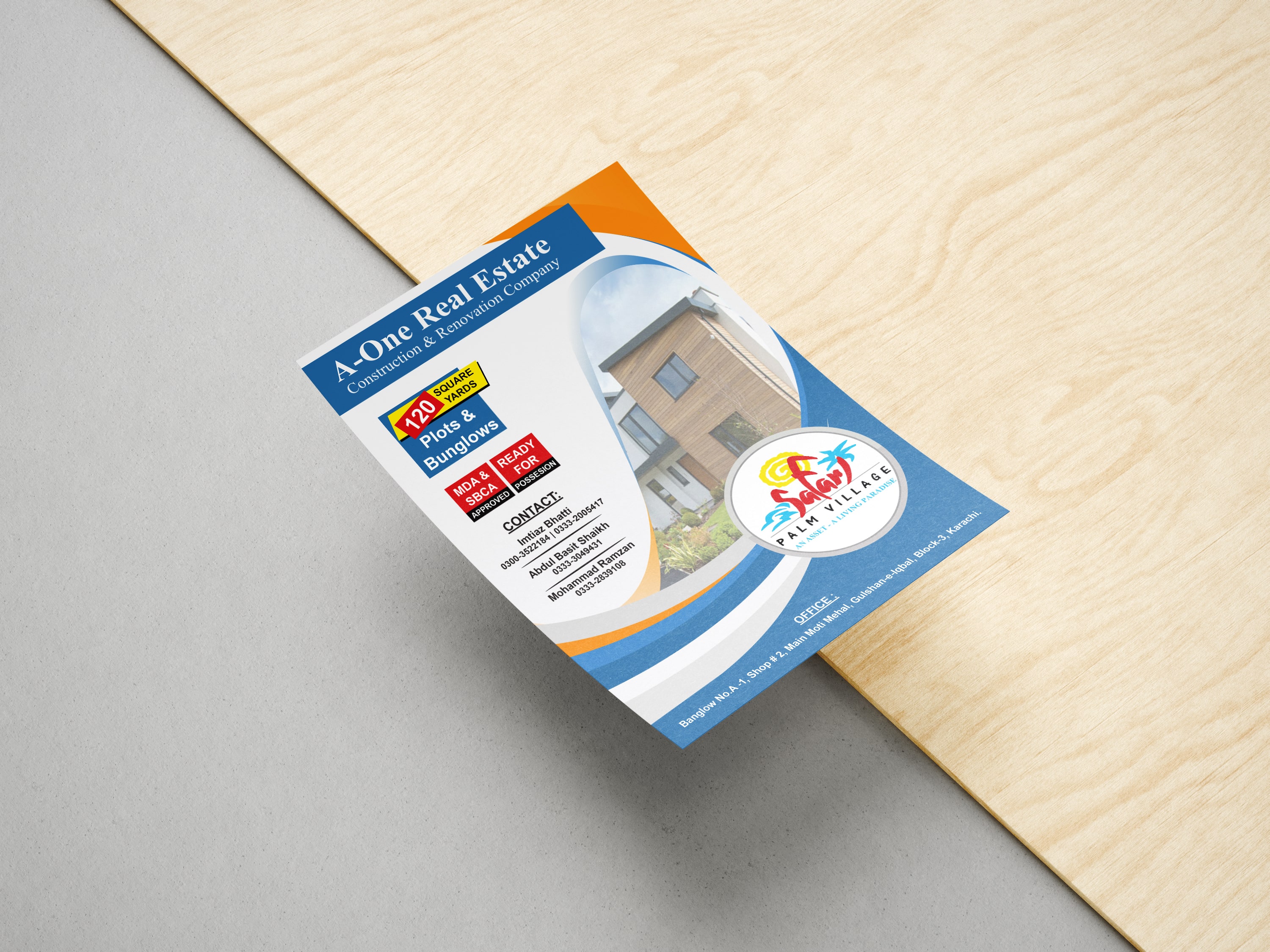 A5 modern flyer design Manchester, UK marketing