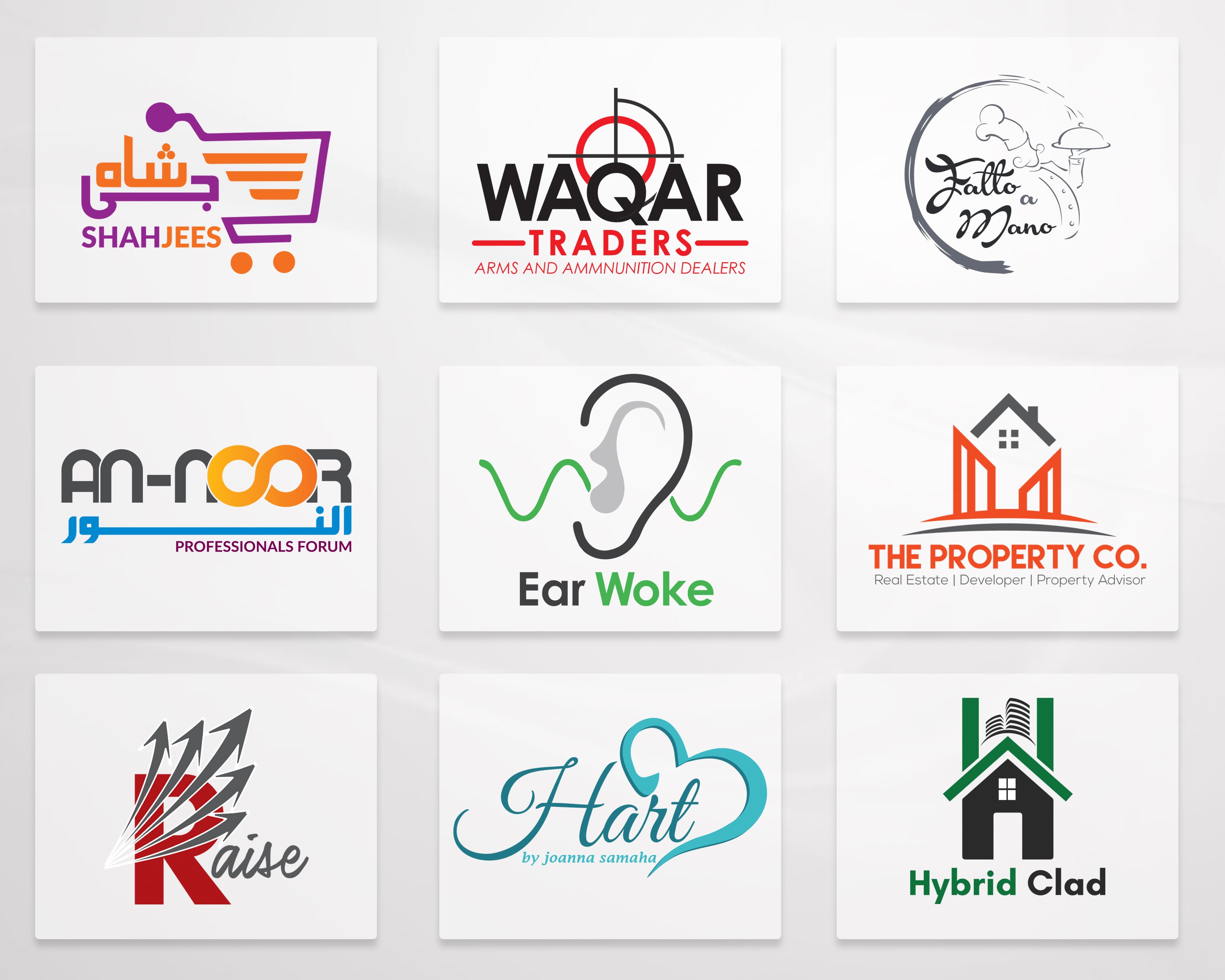 Creative logo design ideas Manchester, UK brand identity sample 2026