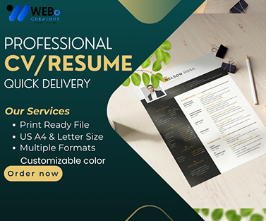 Elegant Resume Design Service, CV designs, CV writing in Manchester, UK For Gain Job